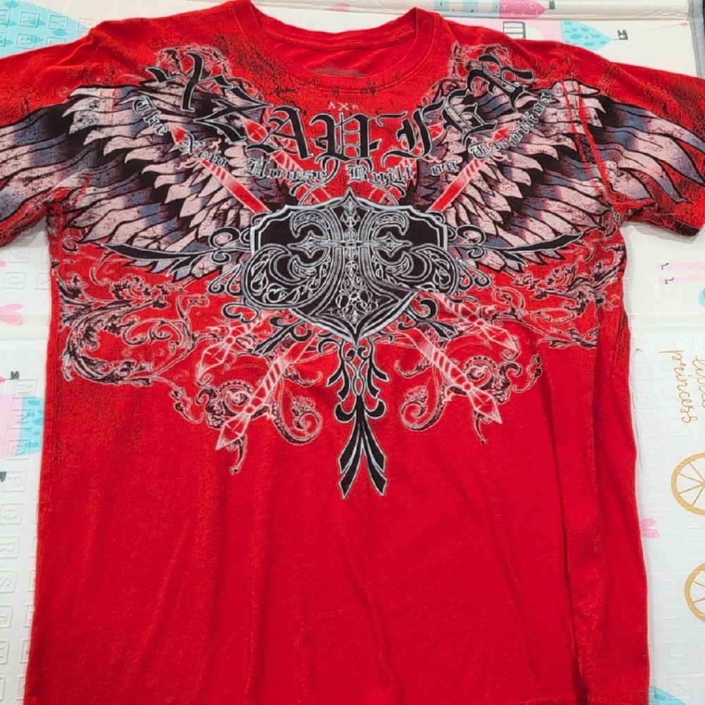 Red Graphic Short Sleeve Tee